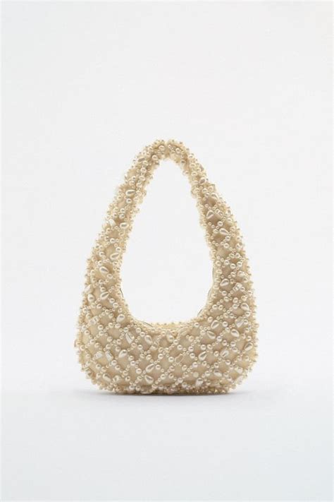 zara pearl shoulder bag